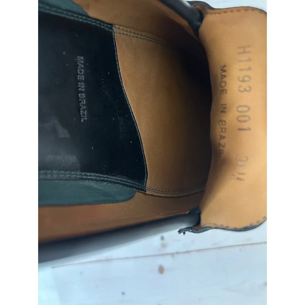 H.S. TRASK Men's Black Leather Basket Weave Tassel Loafer Slip On Size 9.5‎ M